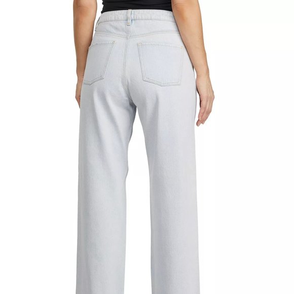 NUMERO Juniors' Wide-Leg Light Wash Jeans in Platinum Blue Size 29 - Picture 3 of 7